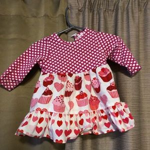 EUC ricrac and ruffles dress